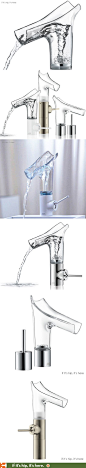 Transparent water faucets unveiled at Salon del Mobile. So cool. Link has more info.