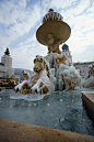 Salzburg, Residenzbrunnen, Austria