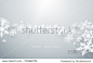 Merry Christmas and Happy new year. Abstract snowflakes on white background