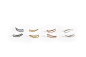 以色列设计师Gittit-Knobbly 纯银镀金简约线条简洁耳夹耳钉 轮廓-淘宝网