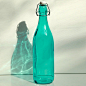 彩色玻璃瓶/水瓶/果汁瓶/密封瓶