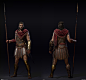 Assassin's Creed Odyssey : Immortal Outfit, Mathieu Goulet : Shading was most of the work I did on ACOD, aside from this outfit and Alexios.
-Metal and Leather Shader
-Fabric Shader
https://www.artstation.com/artwork/v11wV6

Concept by Gabriel Blain 
http