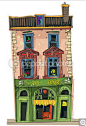 Old cafe facades - cartoon — Vector Stock © iralu1 #11289607