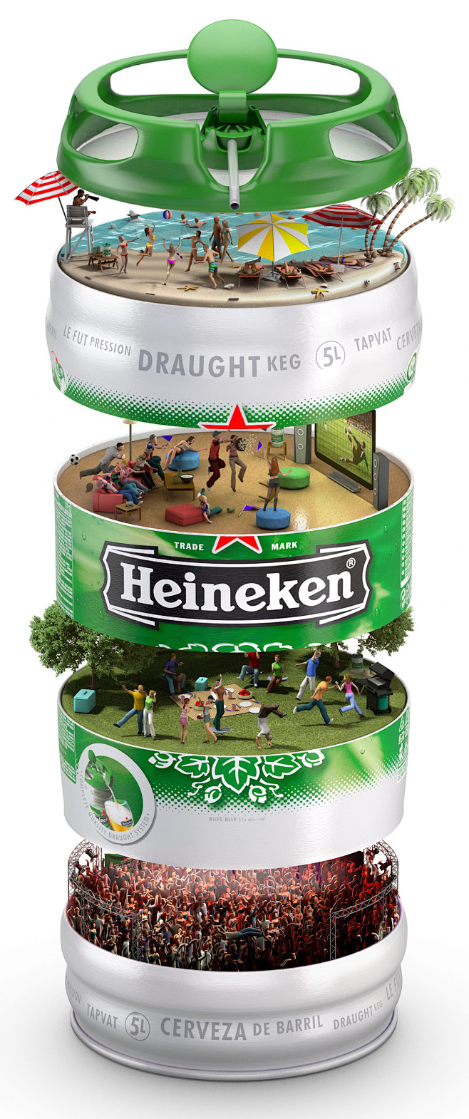 Heineken keg : Heine...