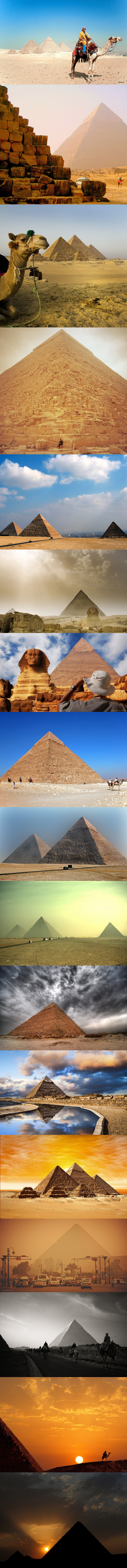 金字塔。开罗郊区吉萨，埃及