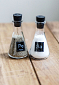 Chemistry Set of Salt and Pepper Beakers - this reminds me of the show Breaking Bad! LOL