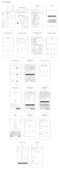 UX Wireframes for Online Grocery Shopping Mobile App : UX wireframes for mobile app of online grocery shopping & delivery service, made based on UX research.