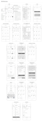 UX Wireframes for Online Grocery Shopping Mobile App