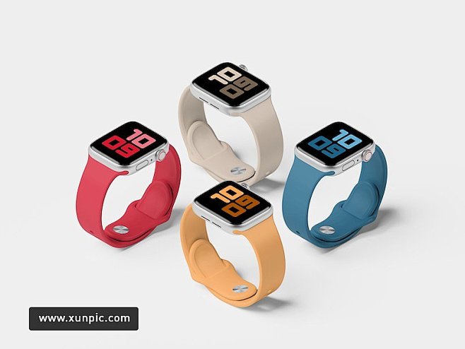 精美创意的Apple Watch组合展示...