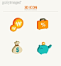 绘画插图,图标,组物体,无人,货币_gic8235147_illustration of 3d icons related to money_创意图片_Getty Images China