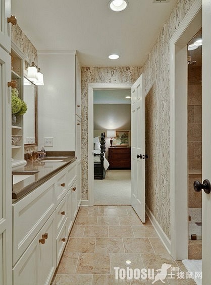 洗手间门装修效果图—土拨鼠装饰设计门户