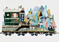 Junaida 的插画绘本，驶向童年的小火车