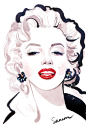 【插画师jjseason插画作品】—— 玛丽莲·梦露 Marilyn Monroe