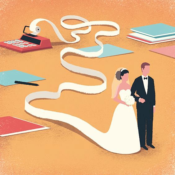 婚姻和税收 - 社论插图2015年 - ...