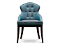 Upholstered fabric chair TUAREG | Upholstered chair - BRABBU