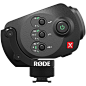 Rode Stereo VideoMic X for DSLRs and Video Cameras  | eBay : It is built with a balanced mini XLR (TA3F) output connector, and an unbalanced 1/8" output stereo mini jack plug. Rode Stereo VideoMic X. In addition, a pop shield and wind shield is inclu