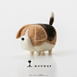 日本羊毛氈作品..還記得上次那套貓的么！居然還有一套狗的！✲ﾟ｡.(✿╹◡╹)ﾉ☆（by woo）