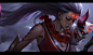 Blood Moon Diana for League of Legends, Chengwei Pan : One of my favorite thematic, Really lucky got team support me on this one. the whole Blood Moon skin line comes together so well.  can't wait to play these skins in game.