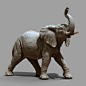 3D _ Elephant Statue _ 12 land impact (2)