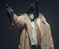 Blacksad, Jeroen Van Hoorebeke : I really love the Blacksad series and wanted to make some fan art of one of my favorite scenes from the books. 
At first my plan was to just make a detailed sculpt of him and make a clay render but decided to take it a bit