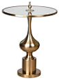 Uttermost Bertina Bronze Accent Table transitional-side-tables-and-end-tables