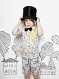 Whimsical printed T-Shirts and shorts for boys from Modeerska Huset for summer 2014