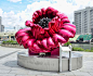 “爱与和平”花卉雕塑景观设计