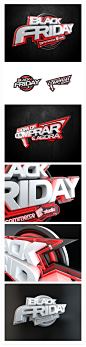 Black Friday 3D Logotype : 3D logotype created for a digital agency campaing