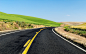绿色景观自然坡地美国道路HDR摄影清澈碧蓝的天空 - 壁纸（#2133002）/ Wallbase.cc