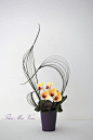 Ikebana leaf manipulations: 