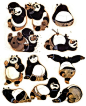功夫熊猫3角色设定手稿欣赏 - 视觉中国设计师社区