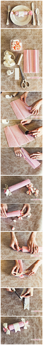 礼物包装方法之粉色糖果