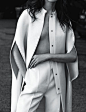 ♡  carolina thaler in ‘white’ by laurence ellis for amica, sept...门襟Placket
