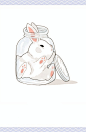 手机壁纸 插画 头像 可爱 萌系 玻璃瓶 兔子 箱兔