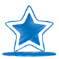 蓝色的五角星符号图标 iconpng.com #采集大赛#