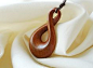 "Infinity" - wooden pendant from Laburnum - hand-carved wooden jewellery by <a href="http://DaWanda.com" rel="nofollow" target="_blank">DaWanda.com</a>