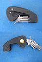 .22 Caliber Folding Pocket Pistol with belt clip : Ain't she cute?