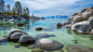 Sand Harbor beach at Lake Tahoe, Nevada, USA