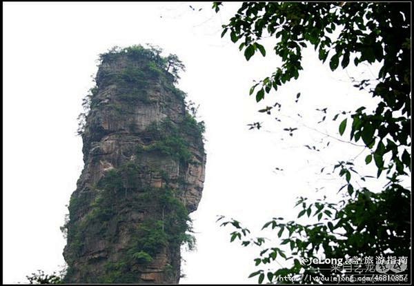 张家界:在哈利路亚山前留影, 木目人言旅...