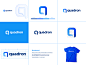 Quadron Software Agency Brand Guideline grid typography tshirt guideline design q logo ıdenty brand