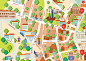 Illustrated map of Vilnius old town on Behance-6