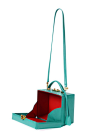 Grace Turquoise Small Top Handle Trunk by Mark Cross for Preorder on Moda Operandi