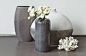 Cylinder Textured Bottle Vase