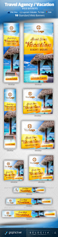 Travel Agency Vacation Web Banners - Banners & Ads Web Elements