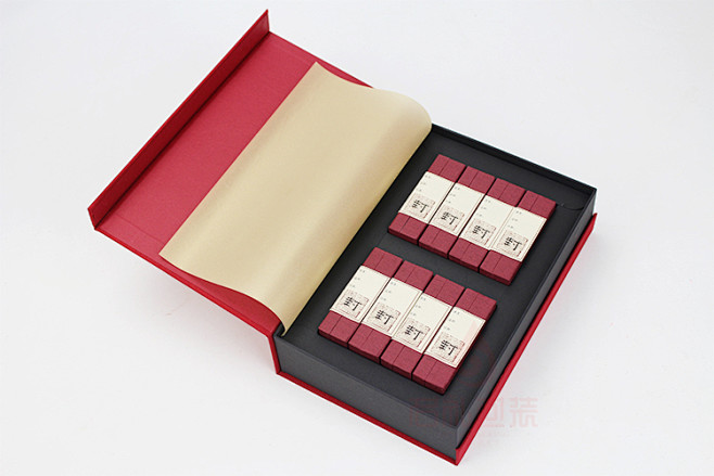 2号书形内盒装通用简易盒布盒茶盒空盒礼品...