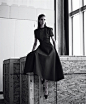 Hilary Rhoda in “VIP Preview” by Nathaniel Goldberg for Harper’s Bazaar, December 2014January 2015