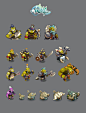 Wakfu MMO , Mickael Balloul : Samples of my work during my years at Ankama. I provided sketches, concepts, illustrations, and in game assets as a 2D artist and then as a lead artist.