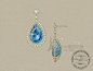 国外设计师首饰三件套珠宝设计手稿彩铅水彩手绘教程临摹素材753-淘宝网