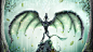 General 2560x1440 digital art dragon fantasy art leaves Josh Dykgraaf Desktopography