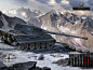 坦克世界12月壁纸：屹立雪山之巅的虎王